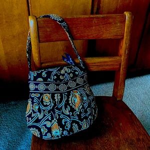 Vera Bradley Black Hannah Caffe Latte Purse